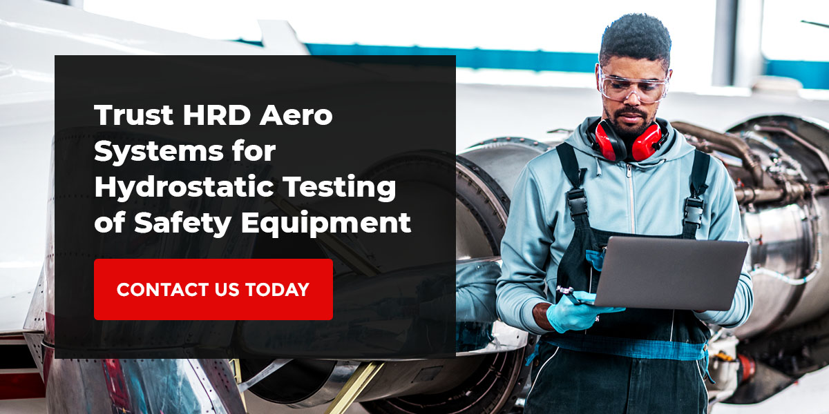 Trust HRD for hydrostatic testing of safety equipment