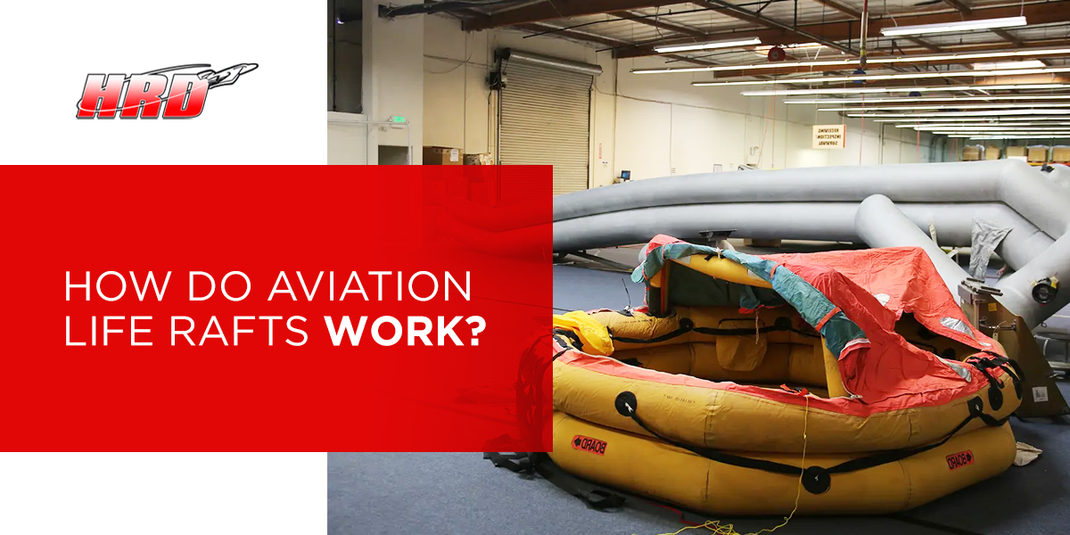 How do aviation life rafts work?